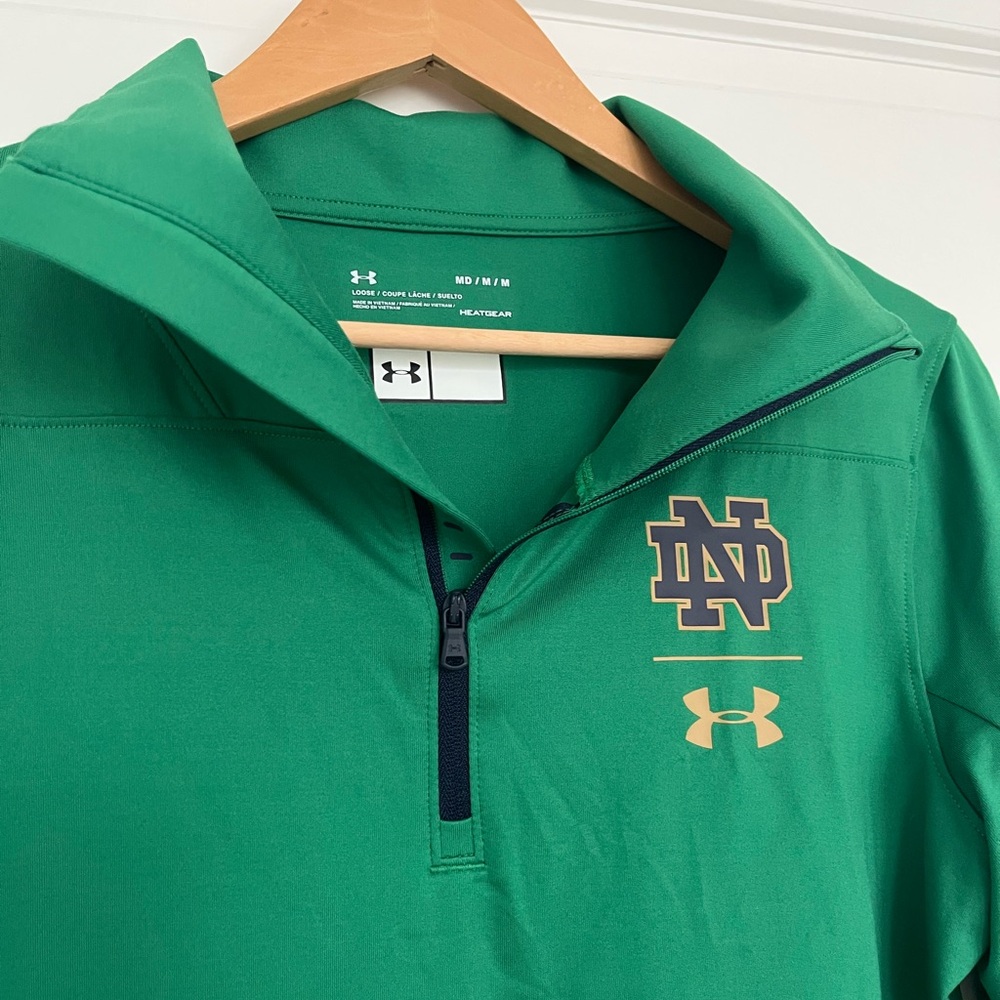 Under Armour Emerald Green Half-Zip Top